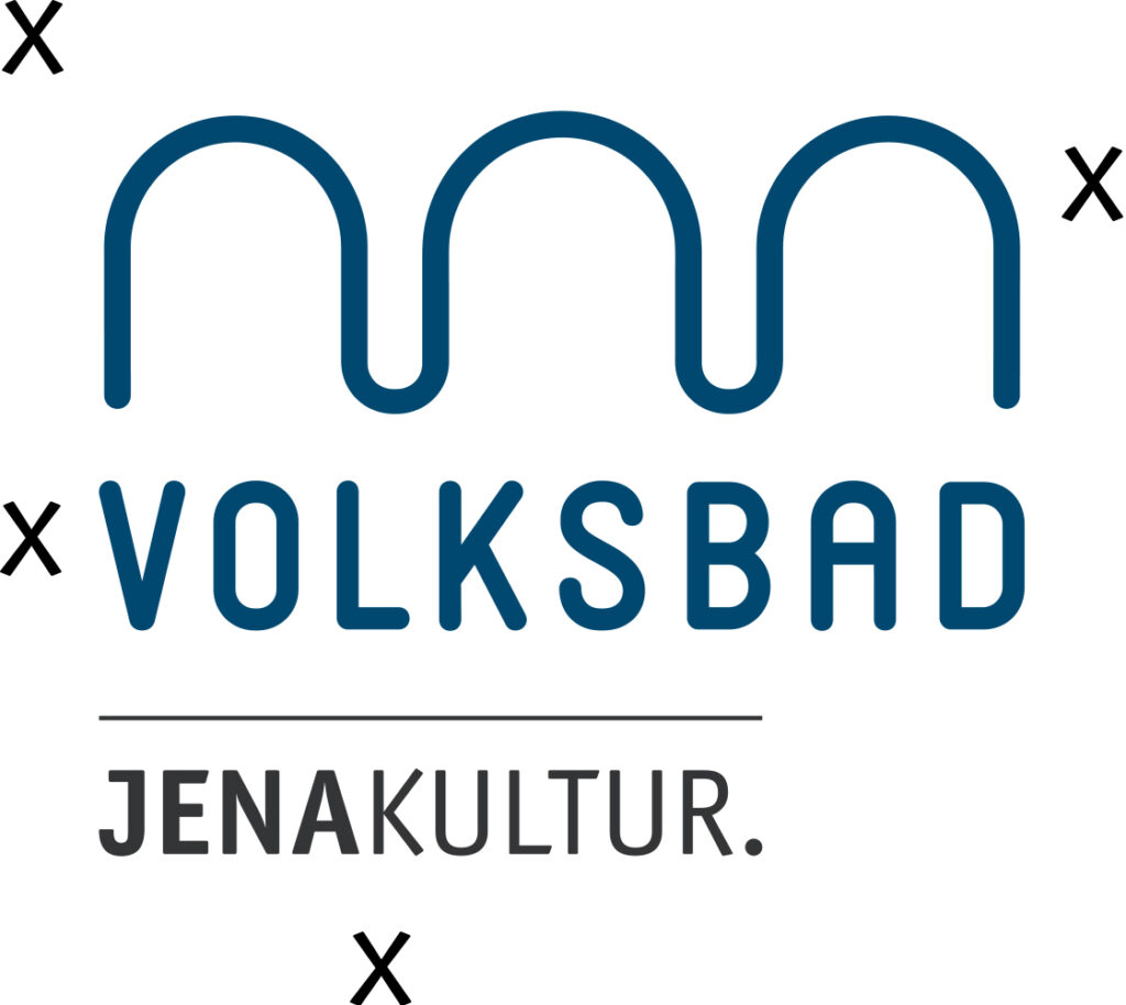 Volksbad Logo mit Xen als Anzeiger für die Schutzzone des Logos