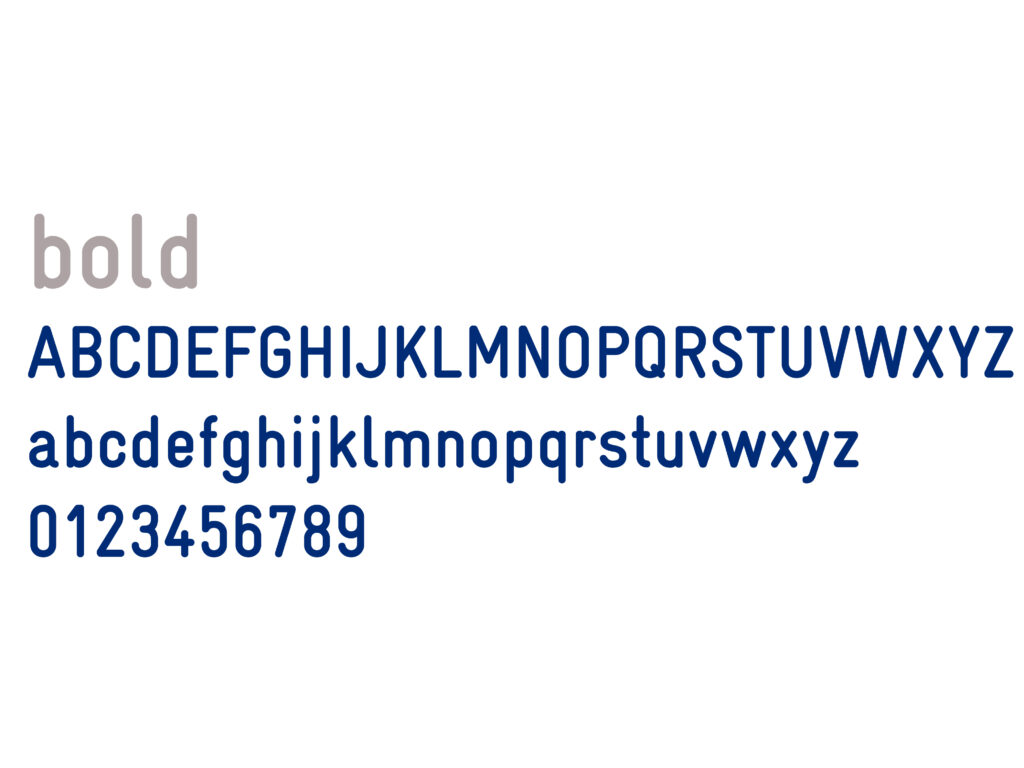 Alphabet in der Schriftart Gravur Condensed bold