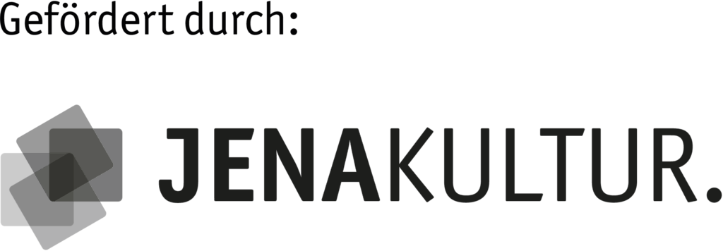 Logo JenaKultur mit Kulturförder-Zusatz schwarz transparent (PNG)