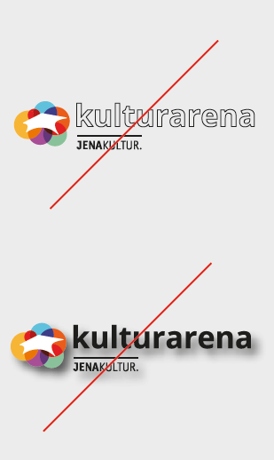 Verwendung von Effekten im Kulturarena-Logo