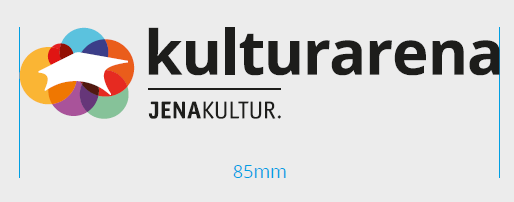 Kulturarena-Logo in der Größe 85 mm